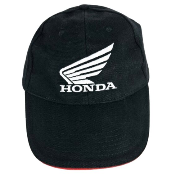 HONDA Trucker Hat Classic Cap Baseball Hat Black White Embroidered Canada Flag - Picture 2 of 10